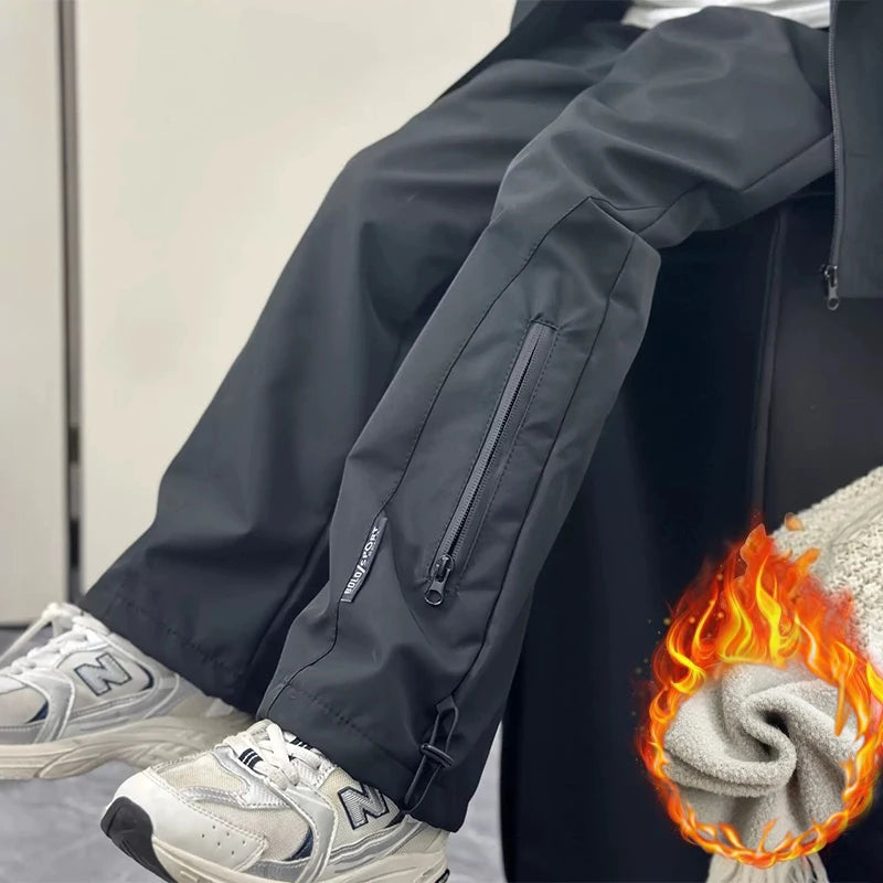 Fashion Boys Fleece Pants Autumn Winter Kids Casual Sport Pants Teenage Windproof  Warm Trousers Children Clothing 4-14 Years