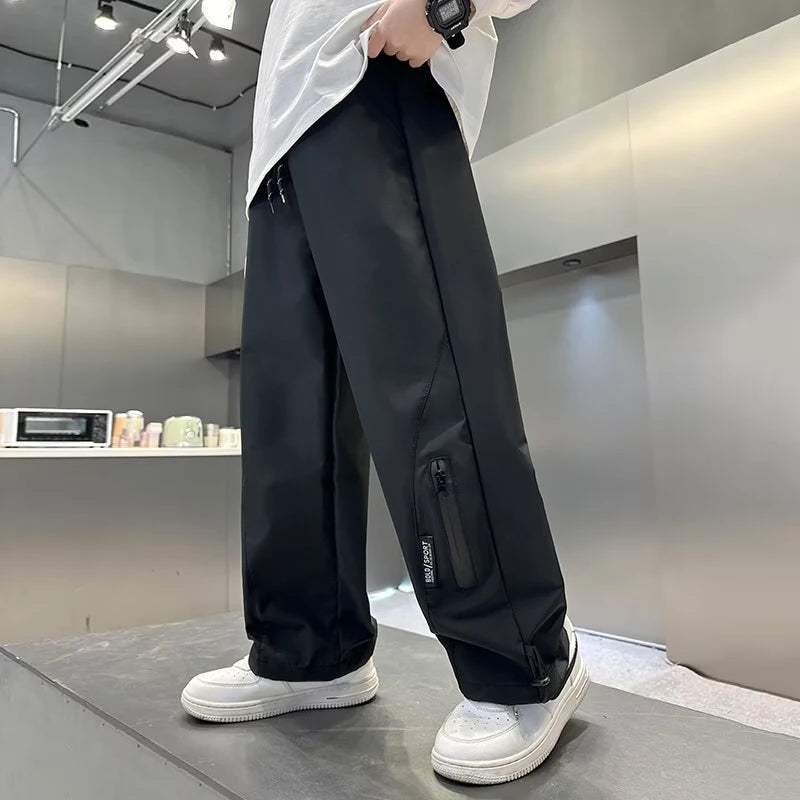 Fashion Boys Fleece Pants Autumn Winter Kids Casual Sport Pants Teenage Windproof  Warm Trousers Children Clothing 4-14 Years