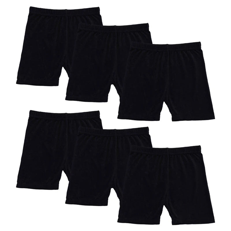 6PCS Kids Cotton Girls Safety Pants Top Quality Short Pants Underwear Children Summer Shorts Underpants For 2-10Y