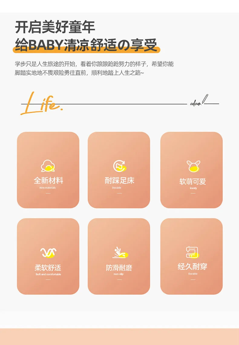 Summer Kids Home Shoes Flip Flops Baby Girls Slippers for Children Cartoon Unicorn Bathroom Antislip Thick Sole Slides 2-8 Years