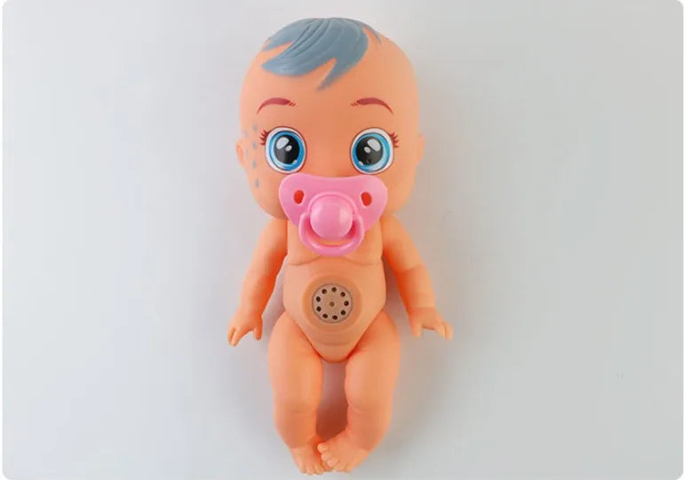 8inch 3D Weeping Babies Unicorn Baby Simulation Baby Crying Doll Creative Cute Doll For Girl Reborn Baby Vinyl Christmas Gift