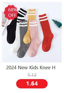 6 Pairs/Lot Fashion Children Socks Grip Crew Socks with Non Slip/Anti Skid Soles for Baby Infants Toddlers Kids Boys Girls 0-7y