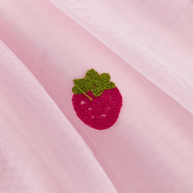 Toddler Girl Floral Lace Dress Sleeveless Round Neck Princess Party Dress with Bow Detail and Tulle Skirt