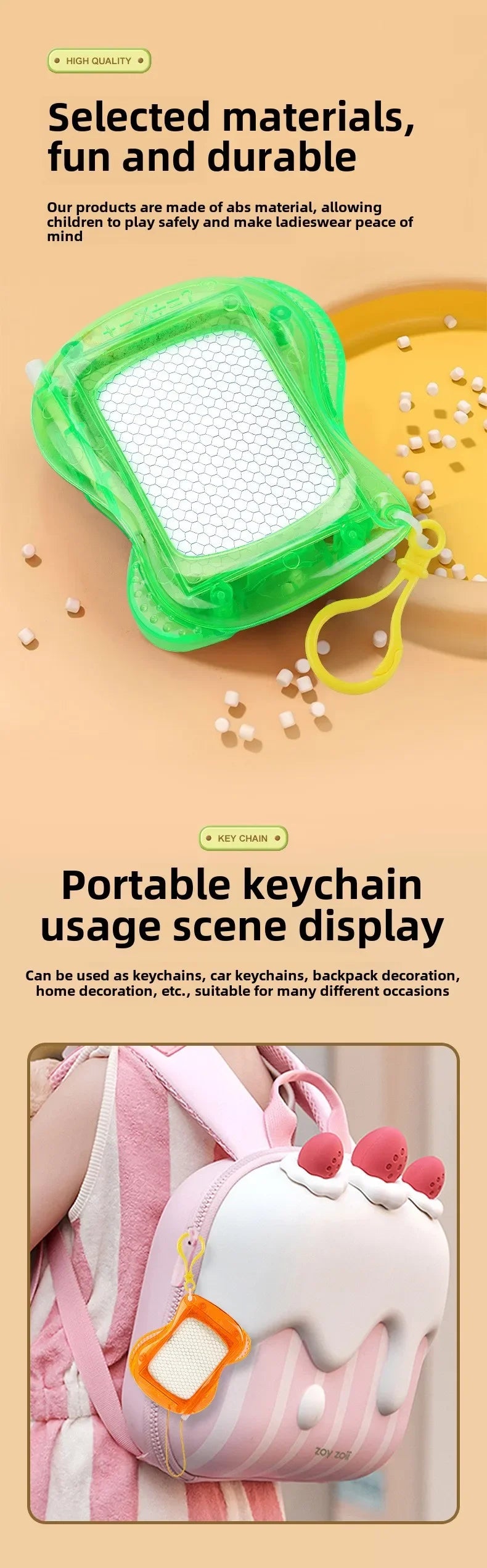 1-10PCS Mini Magnetic Drawing Board Keychain  Doodle Pad with Stylus Portable Toy Erasable Writing Board Educational Kids Gift