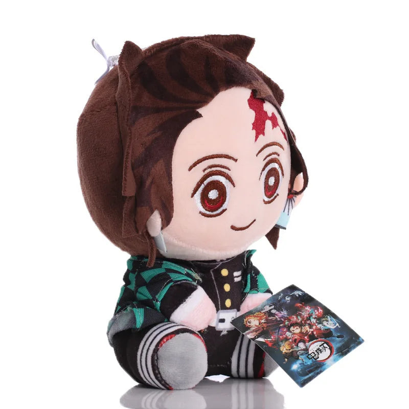 20-25cm Demon Slayer Plush Stuffed Tsugikuni Yoriichi Kokushibou Akaza Kamado Tanjirou Anime Figure Plush Toy Doll Birthday Gift