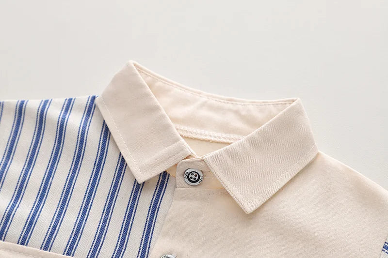 New Spring Autumn Baby Clothes Suit Children Boys Striped Jacket T-Shirt Pants 3Pcs/Sets Toddler Casual Costume Kids Tracksuits