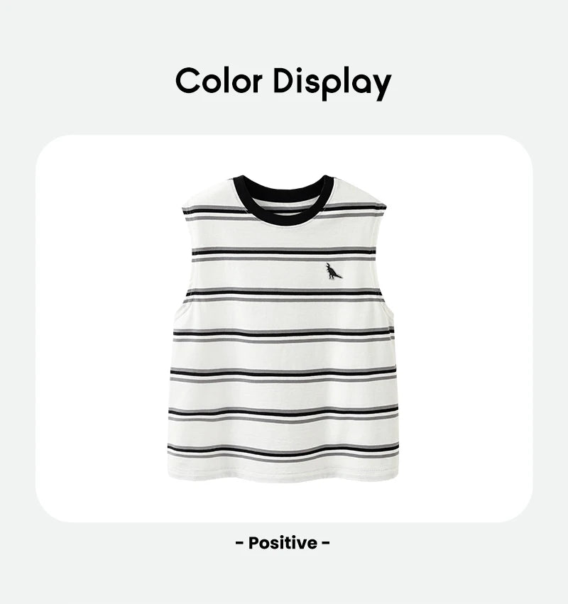 Mini Bala Boys Quick-Dry Cotton Tank Top Breathable Soft and Skin-Friendly 2025 New Summer Underwear for Kids