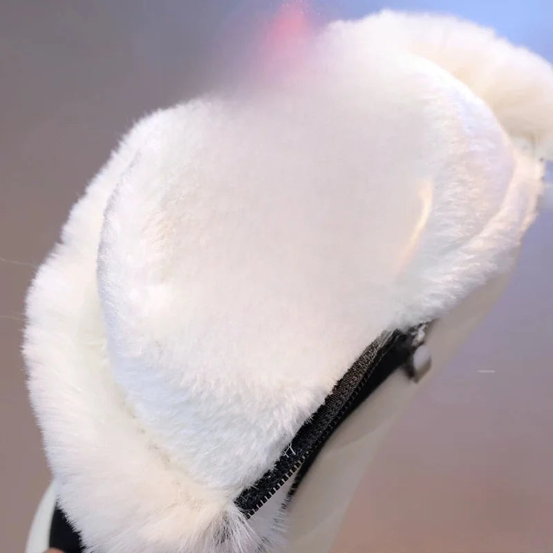 Kids'Casual Shoes Snow Boots Ankle Boots PU Leather Winter Shoes For Girls Anti-slip Warm Black Beige Shoes Size 27-37