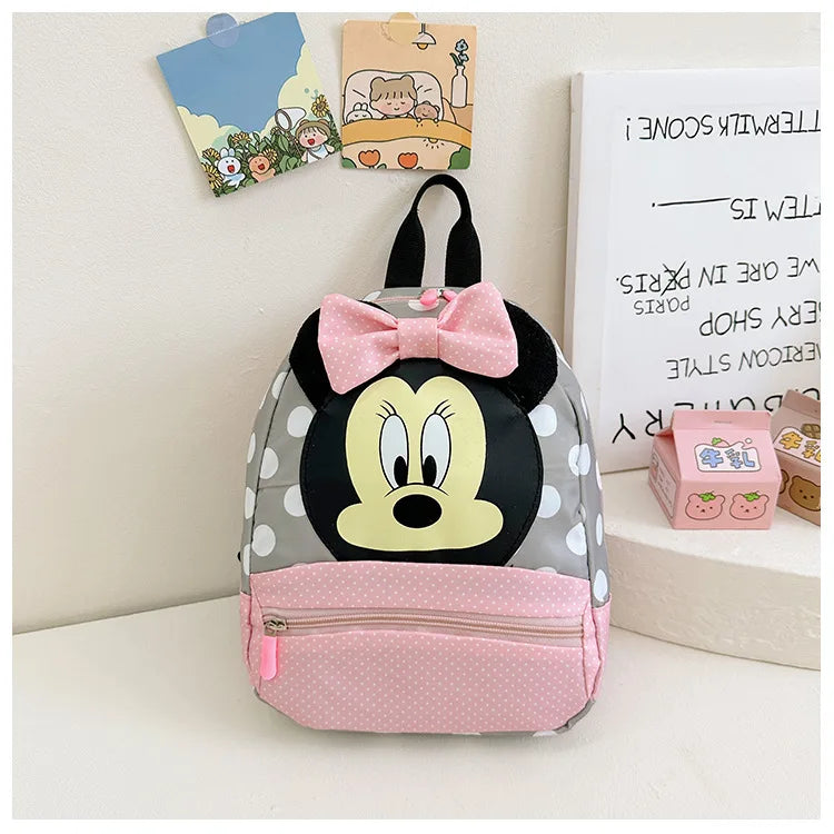 Disney Cartoon Backpack For Baby Boys Girls Minnie Mickey Mouse Children Lovely Schoolbag Kindergarten Schoolbag Kids Gift