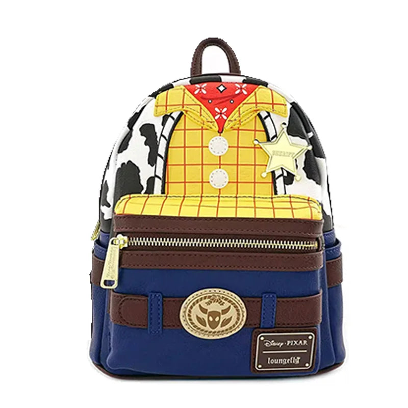 Loungefly Pixar Toy Story 1-4 Series Rex Buzz Lightyear Woody Lotso Cosplay Mini Backpack Purse