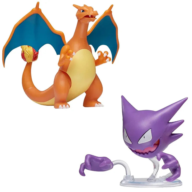 Pokemon Ultimate Battle Figures Pikachu Bulbasaur Eevee Pocket Monsters Battle Doll Anime Action Figurine Model Suit Toys Gifts