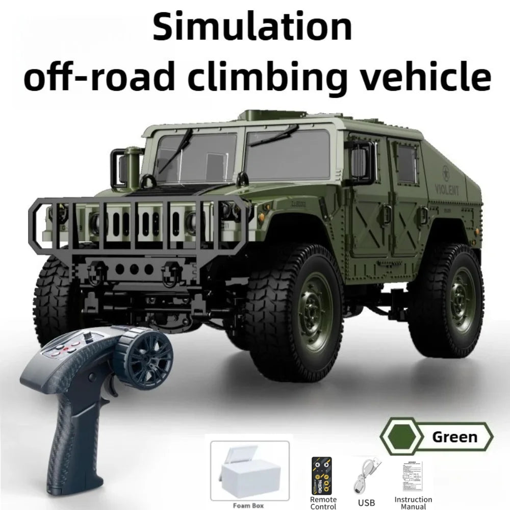 JJRC C8835 1:16 4x4 Remote Control Car - All-Terrain Off-Road Climber with LED Lights for Off-Road Adventure Toy Gift for Kids