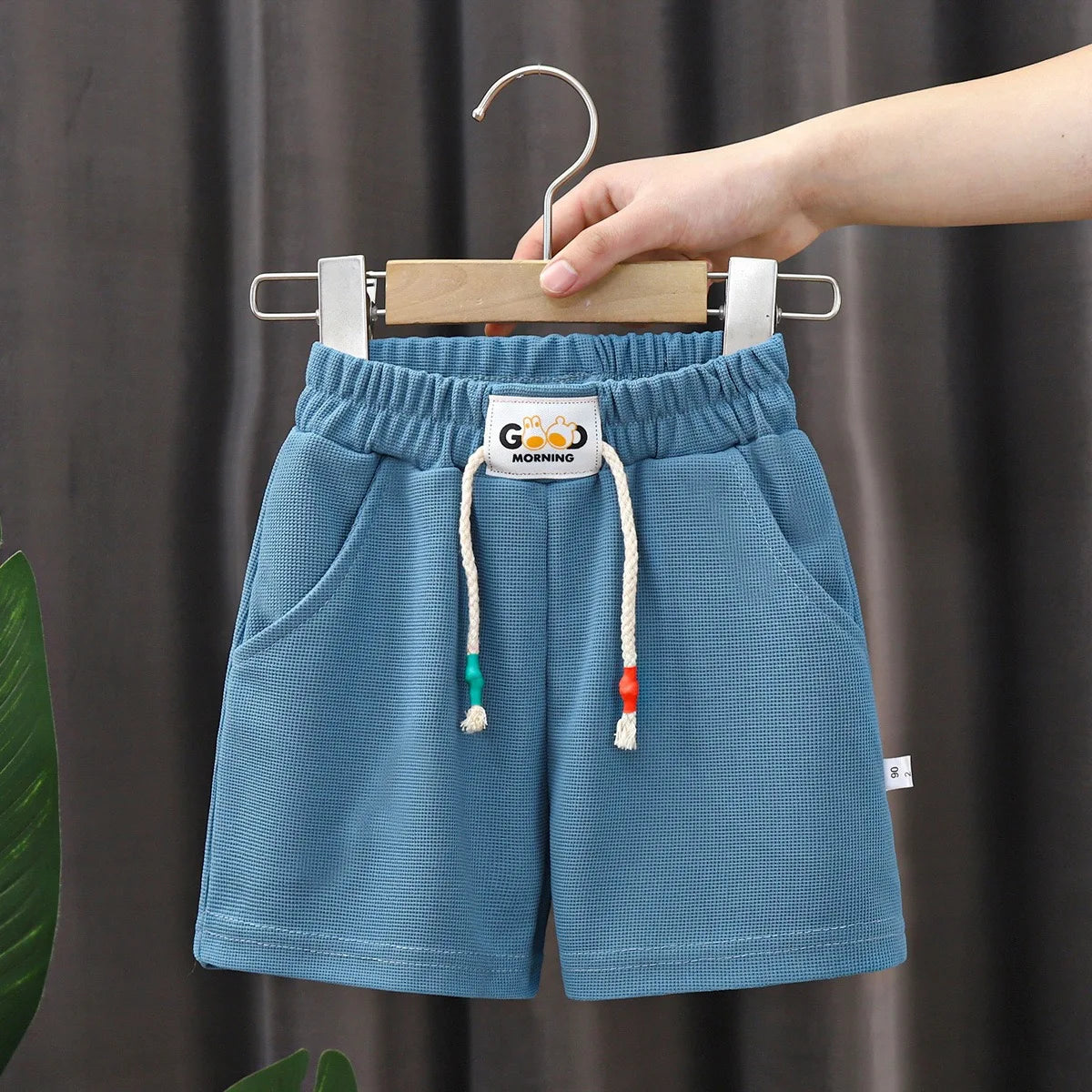 2pcs Summer Kids Shorts Boys Girls Solid Color Short Baby Solid Color Casual Pant Children Short Pant Sport Clothing Outwear