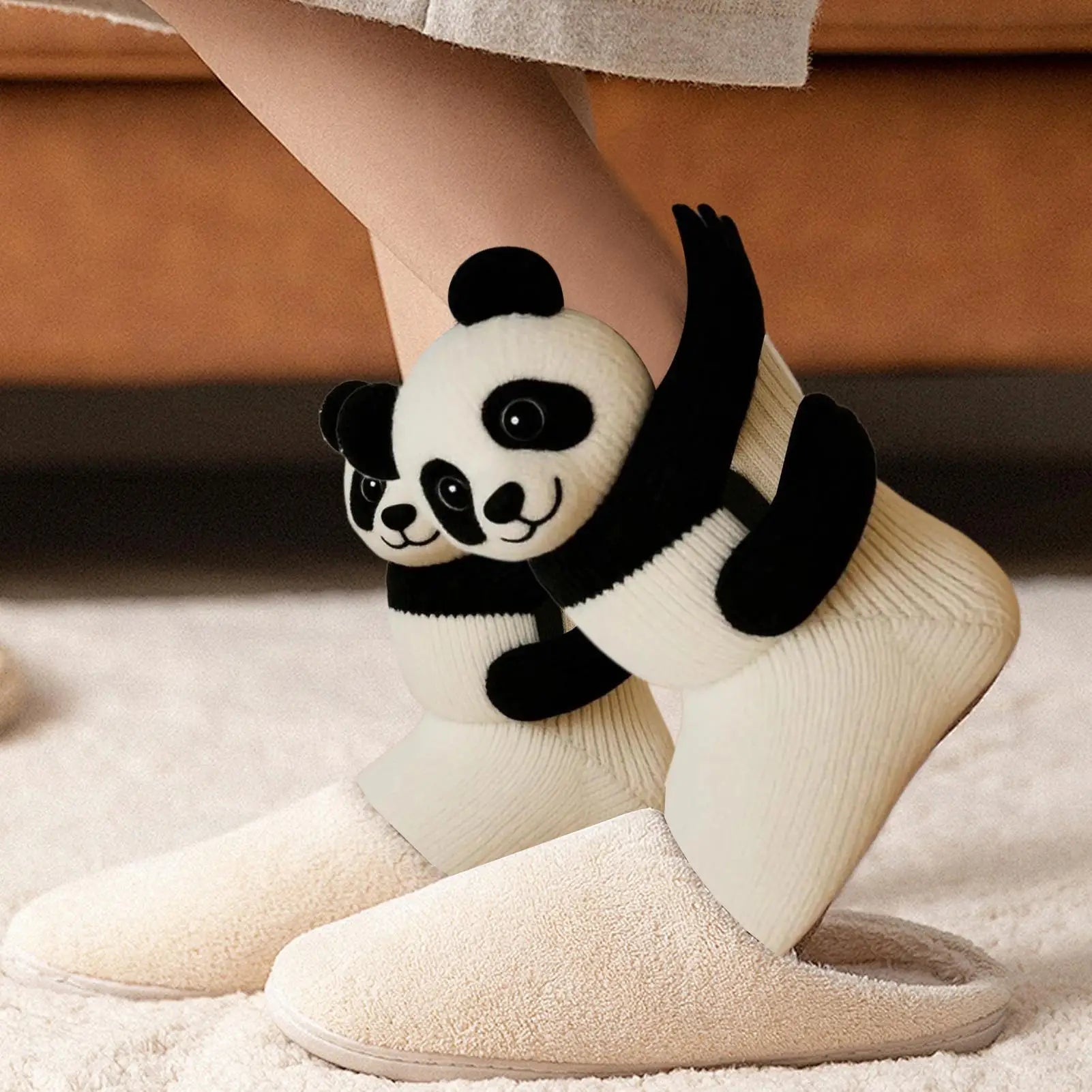 3D Knit Animal Socks Foot Warm Supplies 3D Novelty Knitted Socks for Women Kid Adult Winter Fall Christmas Birthday Indoor Home