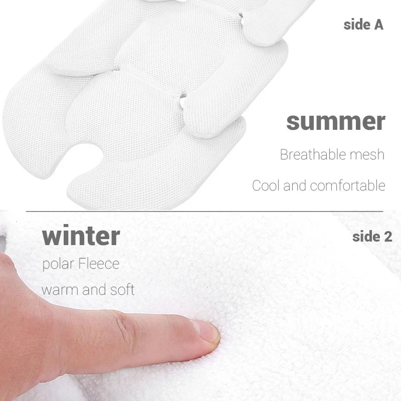 PANGDUBE Universal Stroller Seat Cushion Double Sided Baby Car Seat Pad High Chair Mat Waterproof Soft Stroller Accessories