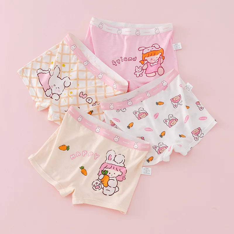 Girl A Cotton Briefs Boxers Breathable Underpants Girl Quality Panties Size 90-165 Healthy Briefs Kids Comfortable Soft Boxers
