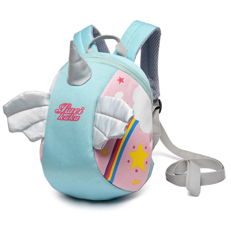 Toddler Harness Backpack Leash,Cartoon Angel Unicorn Baby Harness Backpack 1-5Year Boy Girl Babies with Anti Lost Bag Cute Wing