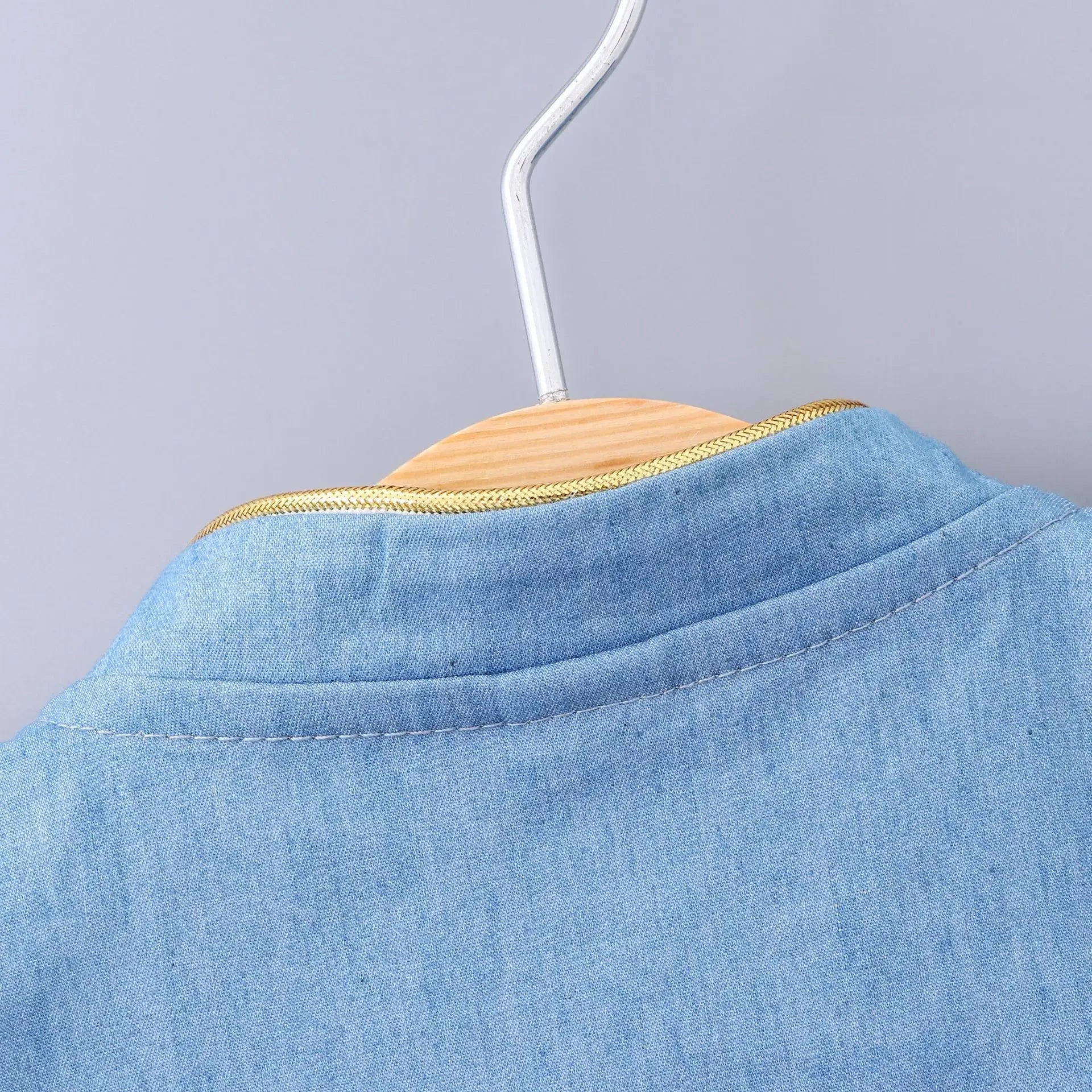 (Girls 0-3 Years Old)New Summer Girls Dress Small Flying Sleeve Bow Cowboy Work Pompous Past Polka Dot Color Sweet Princess Dres