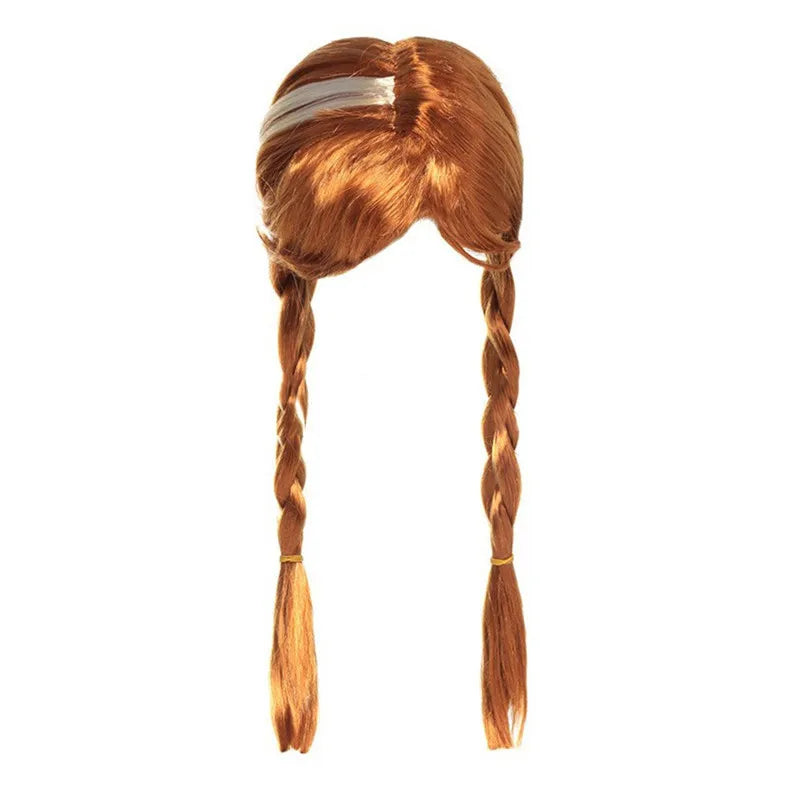 Frozen Anna Princess Girl Dress Halloween Cosplay 2025 Disney Party Costume Snow Queen Princess Clothes Children Outfit 2-10 Y