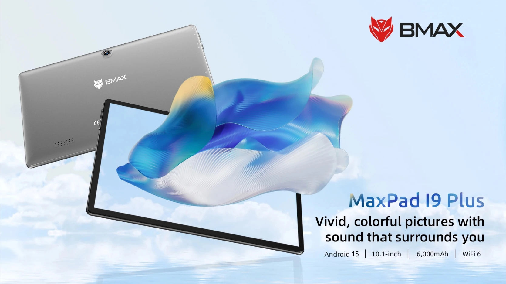 BMAX Kids Tablet I9 Plus Android 15 GPU G522EE 8GB RAM 64GB ROM 10.1 Inch Allwinner RK3562 Quad Core Port Tablets PC WIFI 6