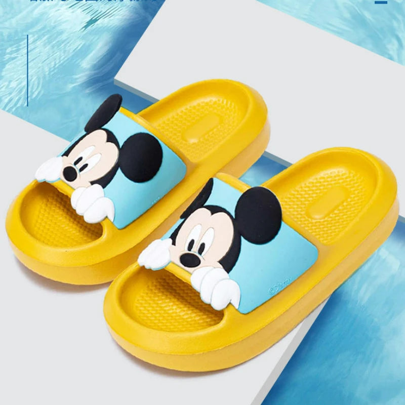Summer Baby Boy Girl Cartoon Mickey Minnie Mouse Children Slippers Kid Antiskid Soft House Slipper Indoor Outdoor Beach Shoes