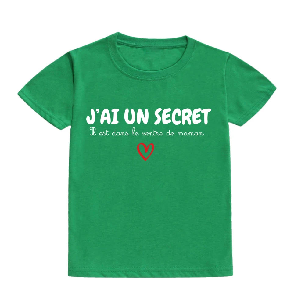 Children's T-shirt Announcing Pregnancy Future Big Sister/ Big Brother Kids Short Sleeve Shirts Pregnancy Announcement T-shirt