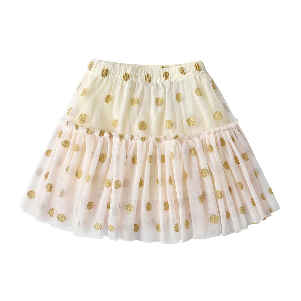 Girls Tutu Sequins Skirts Kids Clothes Bow Layered Skirts Princess Pleated Skirt Kids Mesh Skirt Girls Children Party Clothes
