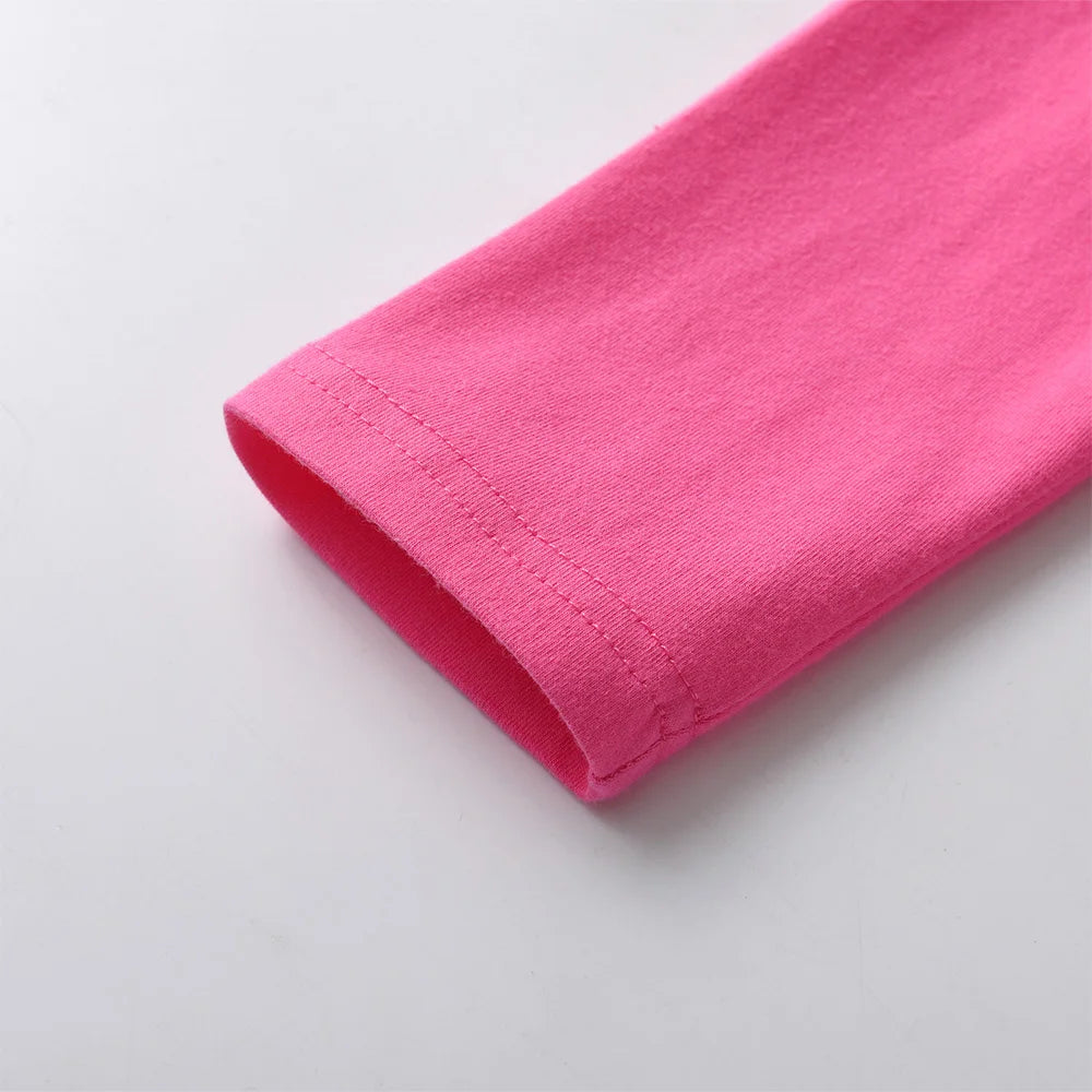 VIKITA Girls Pink Leggings Kids Fake 2 PCS Pants with Skirts Children Skinny Elastic Pencil Pants Children Slim Bottoms Pants