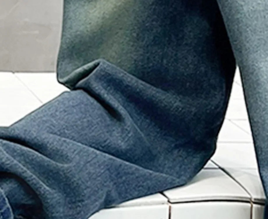 2025 New Boys' Loose Fit Jeans for Kids - Korean Style Washed Denim Long Pants, Trendy & Comfortable