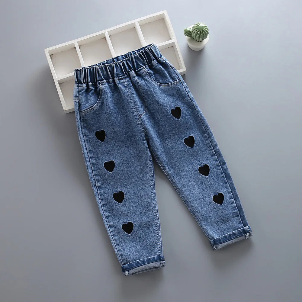 Girls Pants Kids Clothes Children Jeans Cowboy  Denim Pants Spring Autumn Fashion Clothing Streetwear Casual Harajuku