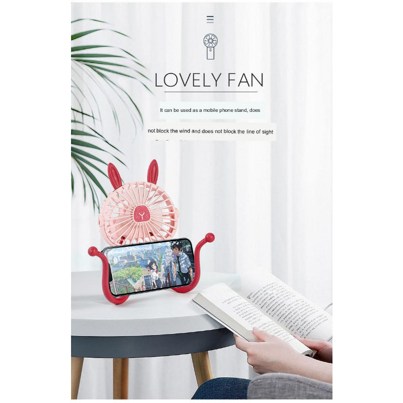 Baby Stroller Cooling Fan, Portable Fan with Tripod Clip on, Handheld Fan USB Rechargeable for Bed, Car Seat, Travel, Camping