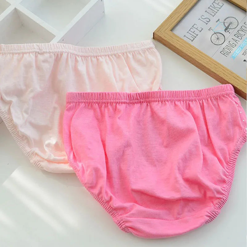 5/10 Pieces Cotton Girls Triangle Panties Cute Characters Pattern Children's Underwear Daily Wear Comfortable Schoolgirl Briefs
