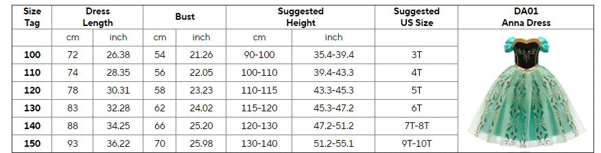 Girls Snow Queen Elsa Anna Kids Costumes For Girls 2024 Carnival Party Prom Gown Children Clothing Frozen Jasmine Princess Dress