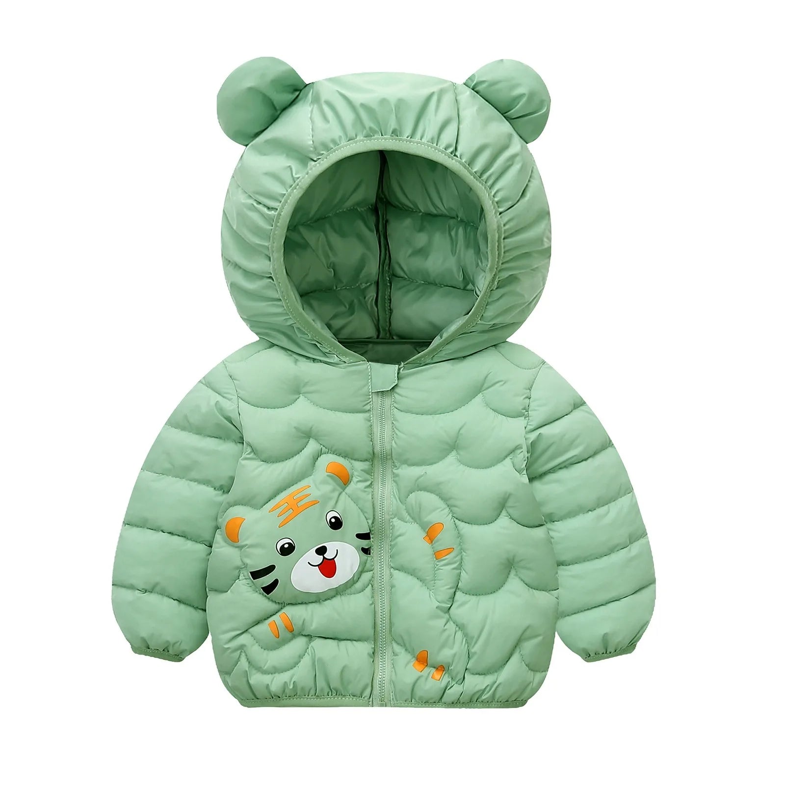 Cute Baby Girls Winter Clothes Kids Light Down Coats with Ear Hoodie Spring Girl Jacket Toddler Children Clothing for Boys Coat