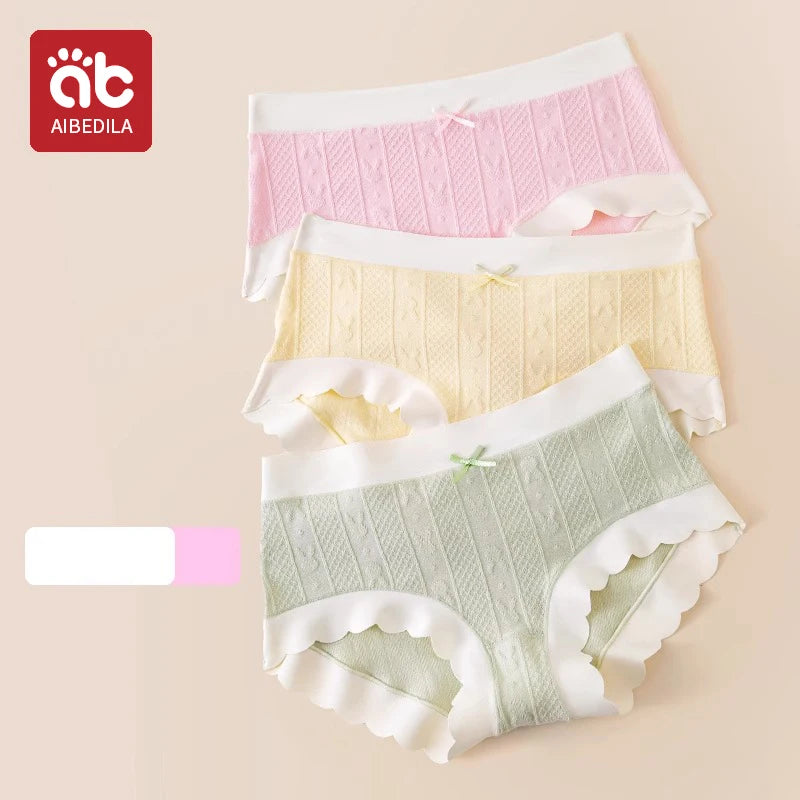 AIBEDILA Baby Girls Panties Cotton Soft Cartoon Child Underwear for Girls Kids jacquard Breathable Teen Children's Briefs