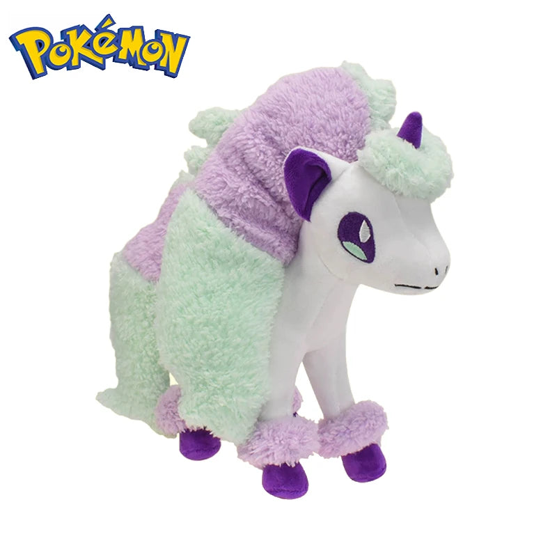 Anime Pokemon 25cm Sitting Cuties Ponyta（Galarian Form） Soft Stuffed Doll Plush Toys Birthday  & Easter  Stuffer Gift for Kids