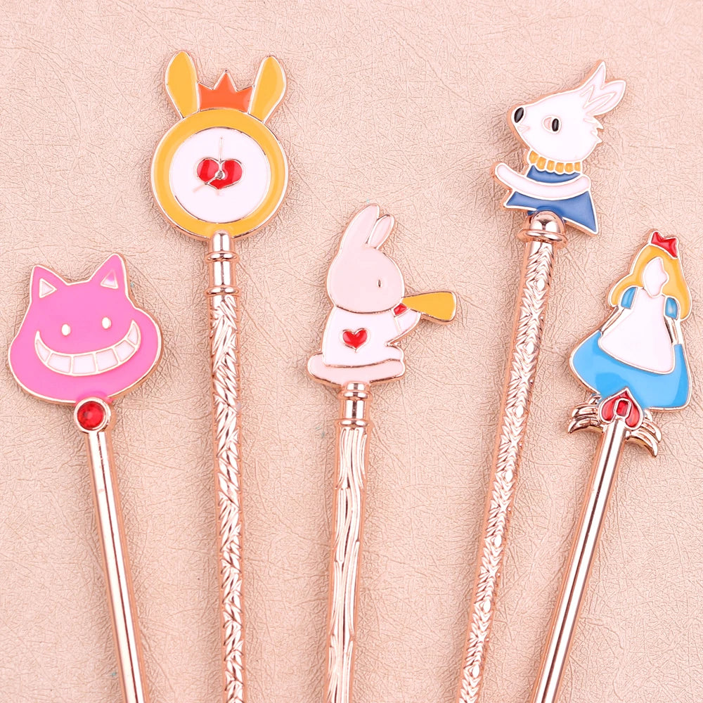 Fantasy, Alice's Wonderland makeup brush set, Mr. Rabbit pumpkin carriage creative makeup brush, suitable for girls' holiday gif