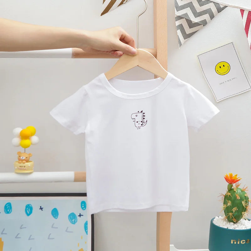 New Summer Baby Clothes Suit Children Boys Girls Short Sleeved T-Shirt Overalls 2Pcs/Sets Toddler Casual Costume Kids Tracksuits