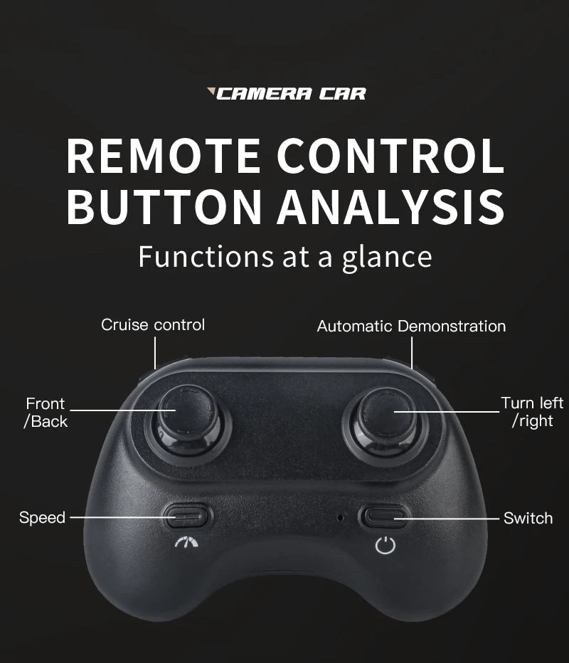 KF32 1:64 RC Mini Climbing Alloy Video Car With LED Light  and HD Camera Radio Remote Control Vehicle Toy for Kids Best Gift