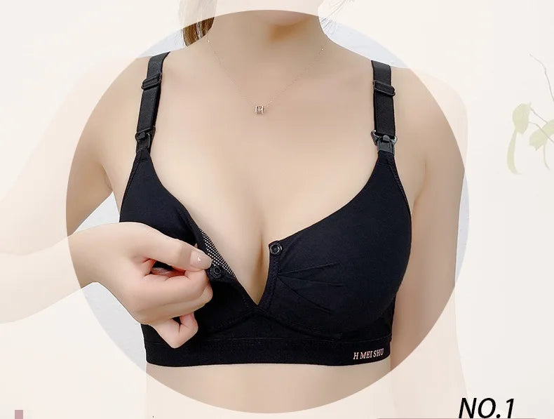 Maternity Nursing Bra Breastfeeding Bra for Soutien Gorge Allaitement Pregnant Women Underwear Pregnancy Clothes Front Wire Free