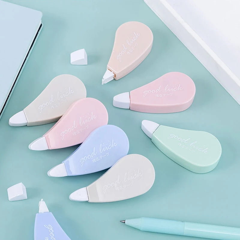 6Pcs/Set Correction Tapes Altered Tools Transparent Visible Stationery Cute Boy Girl Portable Mini Tape Set School Office Supply