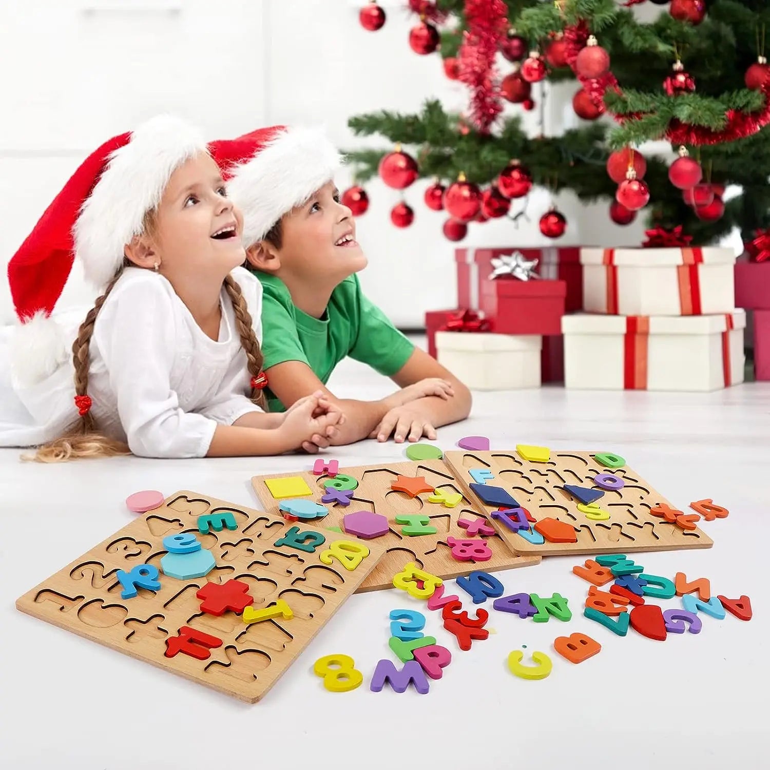 Wooden Puzzles Toys for Kids 3 Year Alphabet Numbers Children Montessori Educational Learning Toys abc Letters Preschool Gift