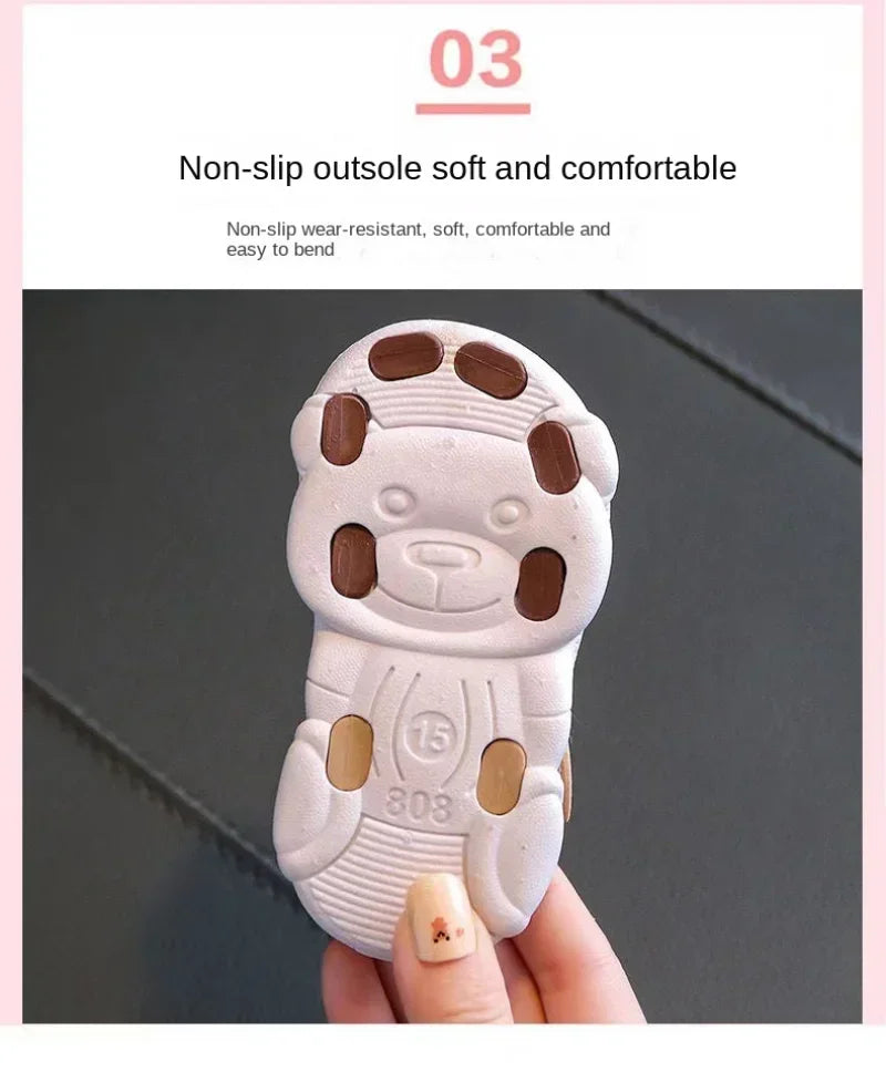 2024 Summer Baby Boys Girls Sandals Children Beach Sandals Cartoon Infant Toddler Shoes Comfortable Soft Sole Kids Student Shoes