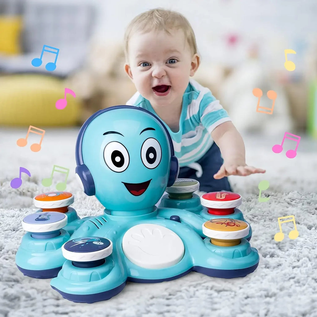 Baby Musical Toys Learning Toys for Toddlers Octopus Music Toys Preschooler Musical Educational Instruments Toy for Birthday