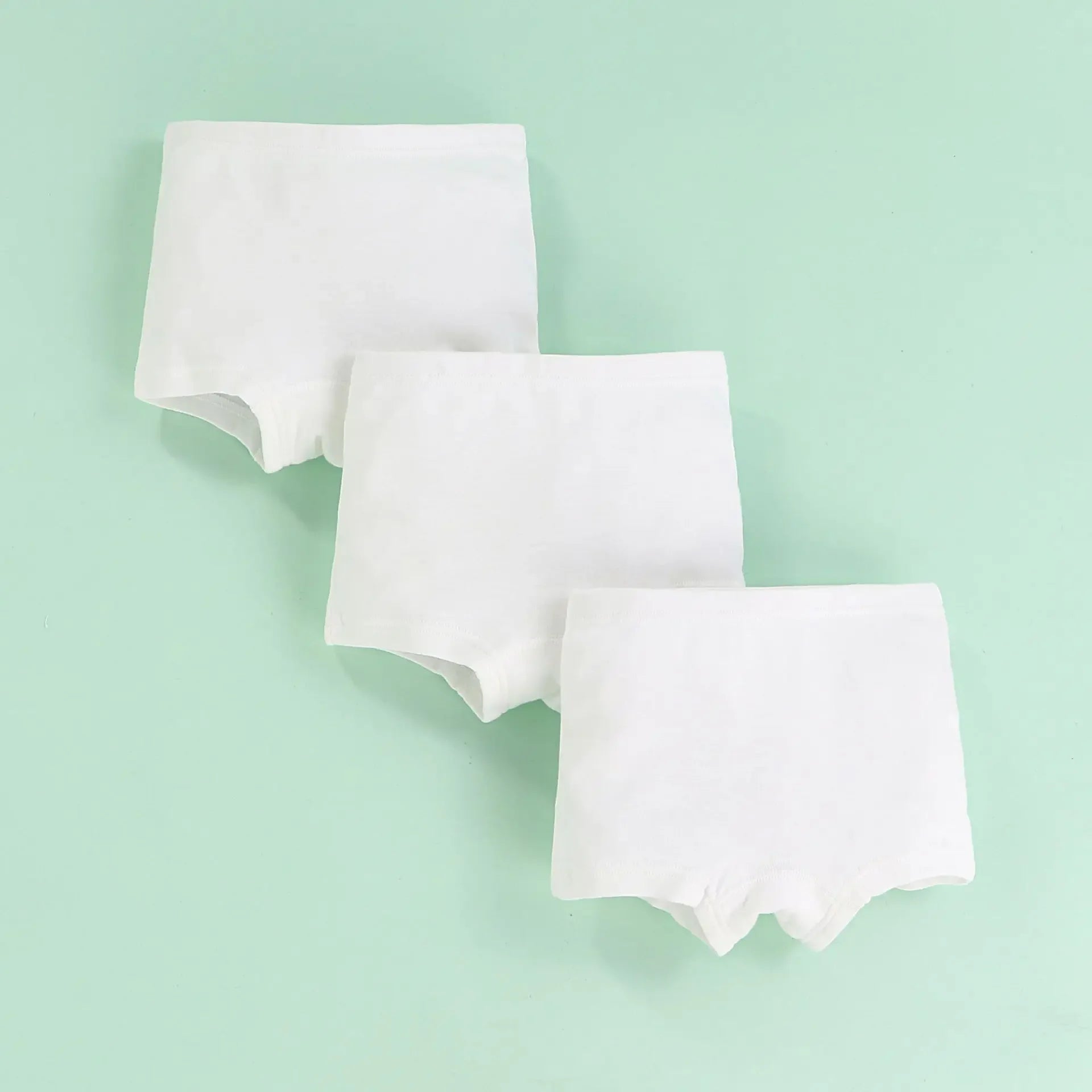 White Kids Underpant 100% Cotton Baby Girls Briefs 3 4 5 6 8 10 Years Little Boys Students Boxer Underwear Girls Panties