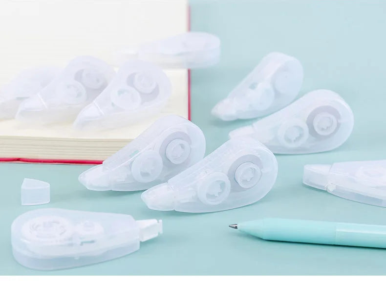 6Pcs/Set Correction Tapes Altered Tools Transparent Visible Stationery Cute Boy Girl Portable Mini Tape Set School Office Supply