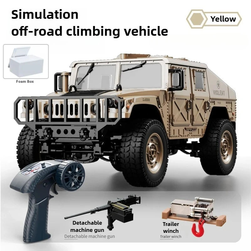 JJRC C8835 1:16 4x4 Remote Control Car - All-Terrain Off-Road Climber with LED Lights for Off-Road Adventure Toy Gift for Kids