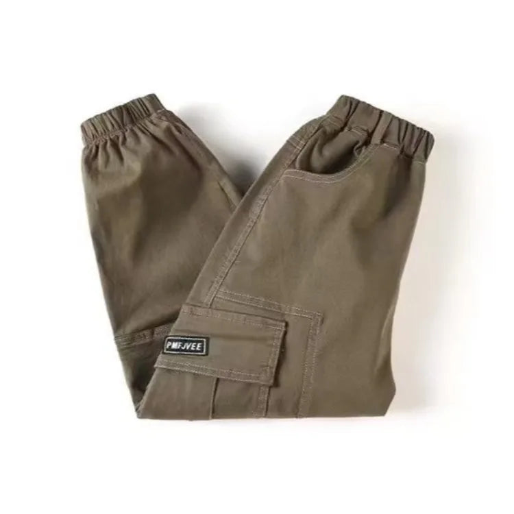 100% Cotton Cargo Pants for Boys | Spring Autumn 2025 New Release | Medium To Large Kids Casual Wear
