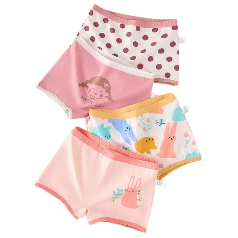 Girl A Cotton Briefs Boxers Breathable Underpants Girl Quality Panties Size 90-165 Healthy Briefs Kids Comfortable Soft Boxers