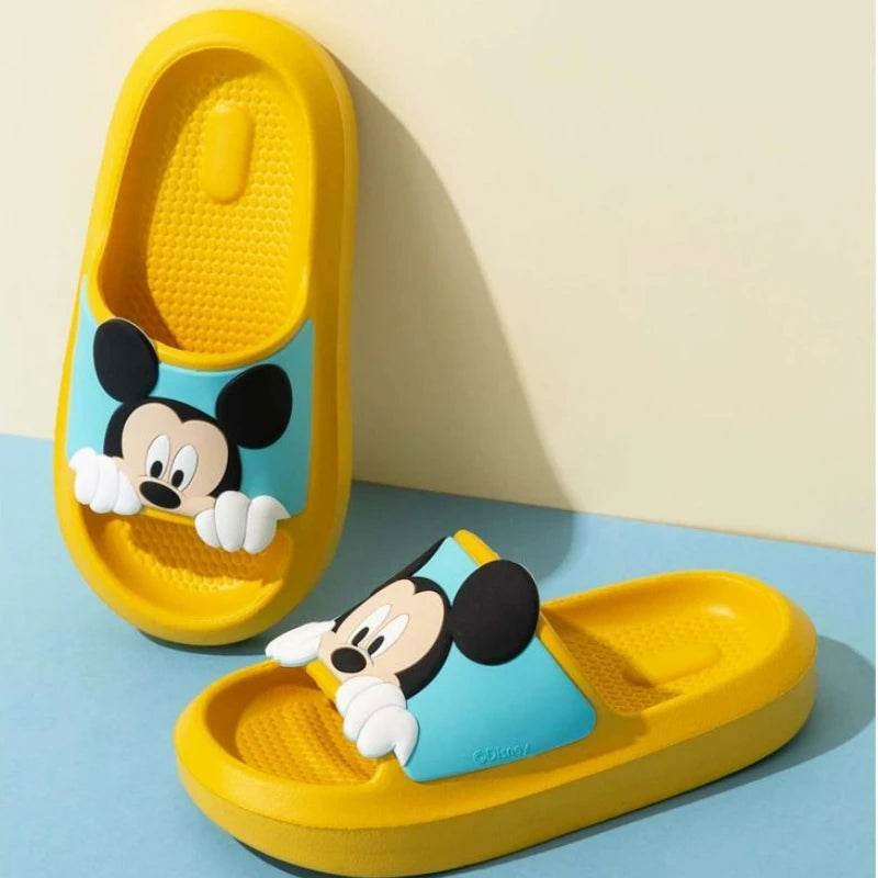 Summer Baby Boy Girl Cartoon Mickey Minnie Mouse Children Slippers Kid Antiskid Soft House Slipper Indoor Outdoor Beach Shoes